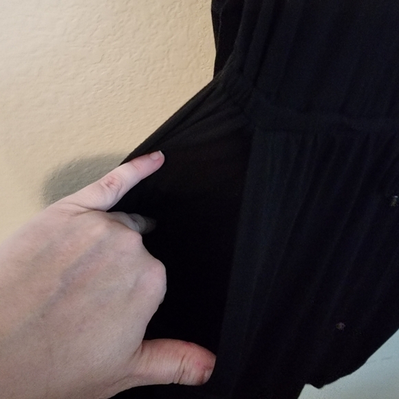 Torrid Super Soft black tie waist harper style dress size 00=Large - Picture 5 of 8